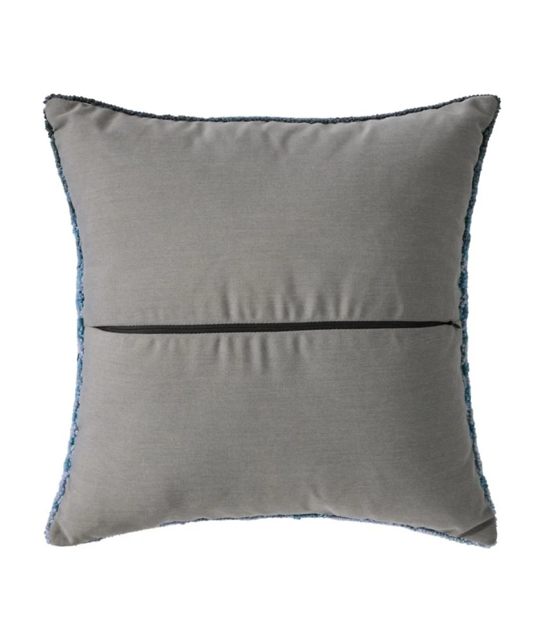 Indoor/Outdoor Hooked Pillow, 18x18 Whale