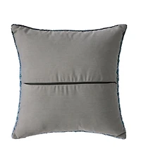 Indoor/Outdoor Hooked Pillow, 18x18 Whale