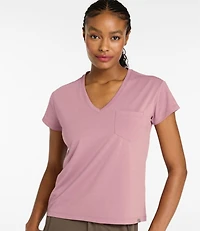 Women's Mountainside V-Neck Pocket Tee, Short Sleeve