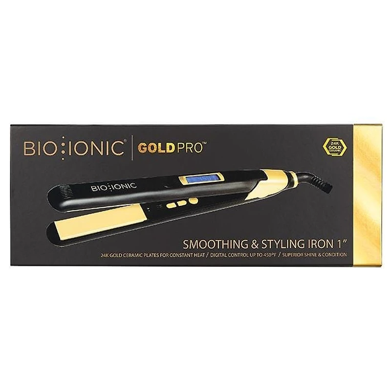 CLEARANCE BIO IONIC Goldpro Flat Iron 1"