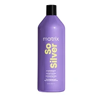 MATRIX So Silver Purple Toning Shampoo for Blonde Hair, Neutralizes Brassy Tones