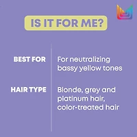 MATRIX So Silver Purple Toning Shampoo for Blonde Hair, Neutralizes Brassy Tones