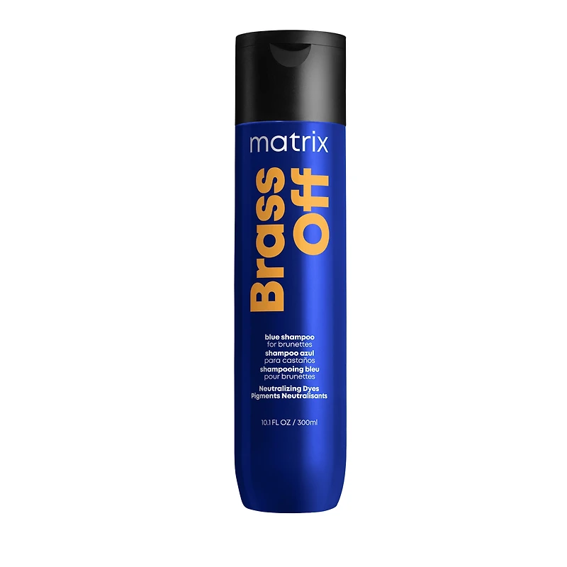 MATRIX Brass Off Blue Shampoo, For Brunettes, Neutralizes Brassy Tones