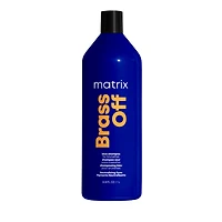 MATRIX Brass Off Blue Shampoo, For Brunettes, Neutralizes Brassy Tones
