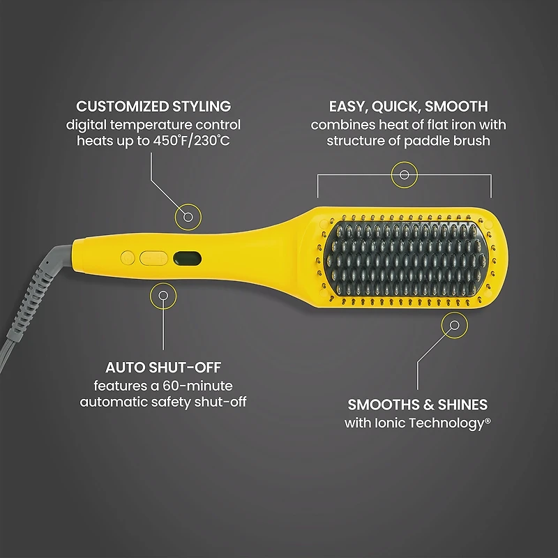 DRYBAR The Brush Crush Heated Straightening Brush