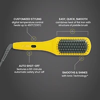 DRYBAR The Brush Crush Heated Straightening Brush