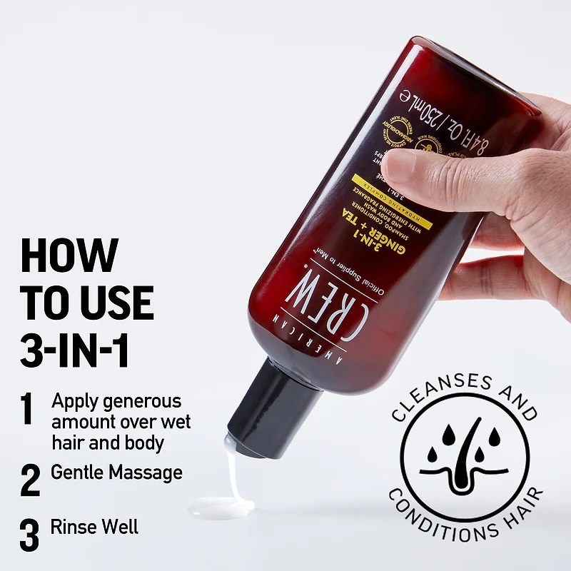 AMERICAN CREW 3-In-1 Ginger + Tea