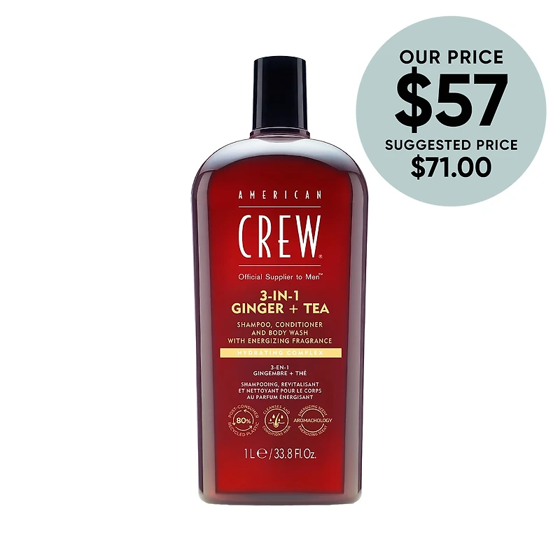 AMERICAN CREW 3-In-1 Ginger + Tea