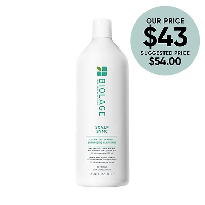 BIOLAGE Scalp Sync Clarifying Shampoo for Oily