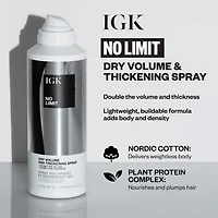 IGK No Limit Dry Volume & Thickening Finishing Spray