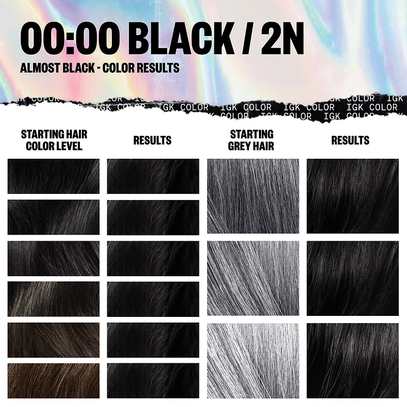 IGK Permanent Color Kit 00:00 Black