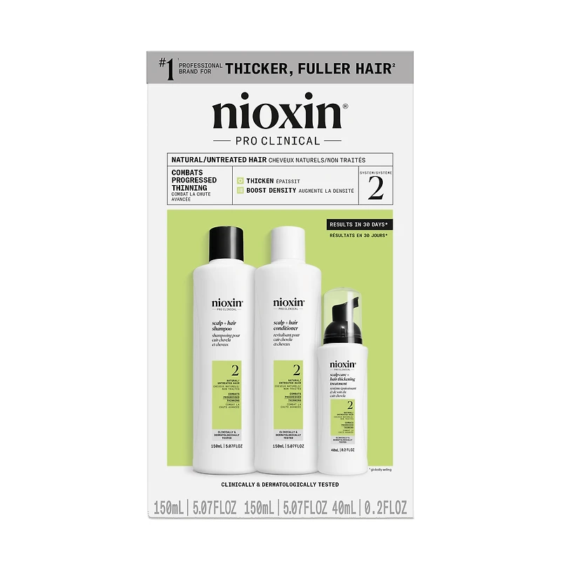 NIOXIN System 2 Scalp + Hair Thickening Trial Kit
