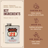 18.21 Man Made Beard, Hair & Skin Oil Sweet Tobacco