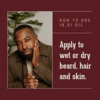 18.21 Man Made Beard, Hair & Skin Oil Sweet Tobacco
