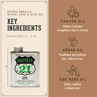 18.21 Man Made Beard, Hair & Skin Oil Spiced Vanilla