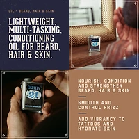 18.21 Man Made Beard, Hair & Skin Absolute Mahogany