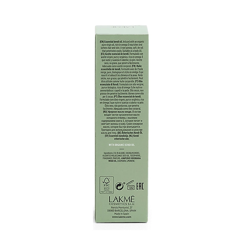 LAKME Teknia Organic Balance Oil
