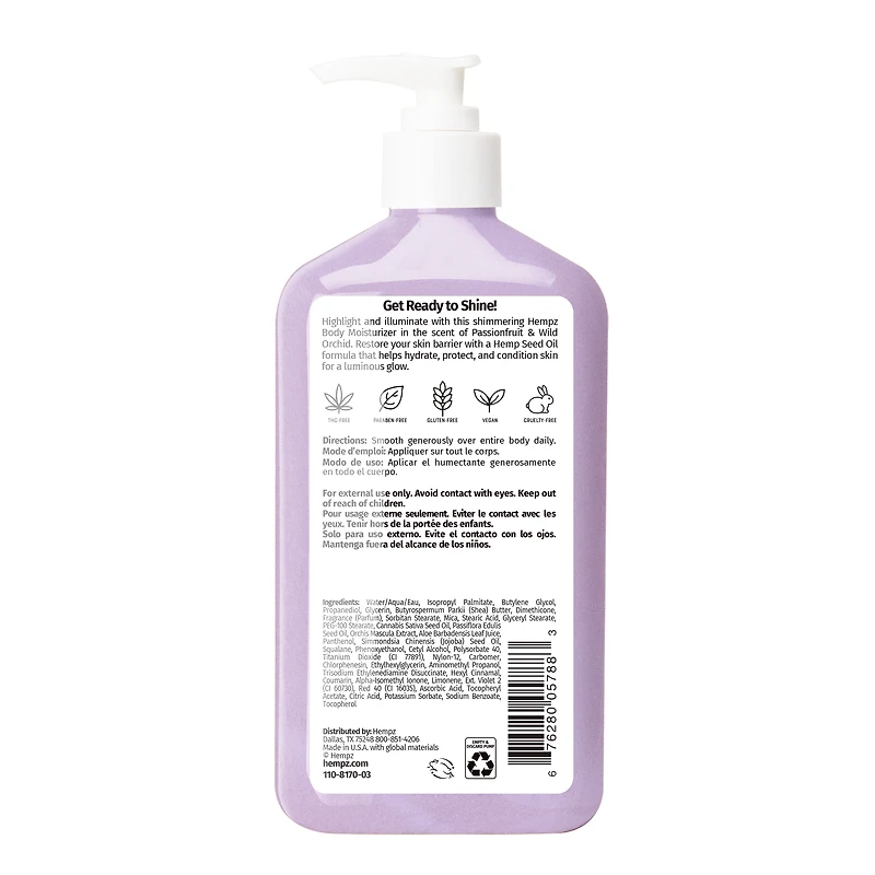 HEMPZ Star Dust Body Moisturizer with Shimmer