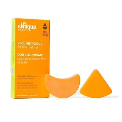 ETHIQUE BEAUTY Volumising Solid Shampoo & Conditioner Mini Duo