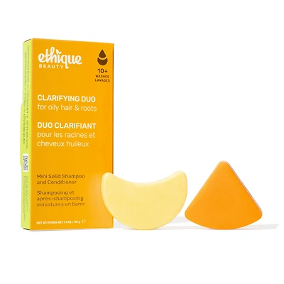ETHIQUE BEAUTY Clarifying Solid Shampoo & Volumising Solid Conditioner Mini Duo