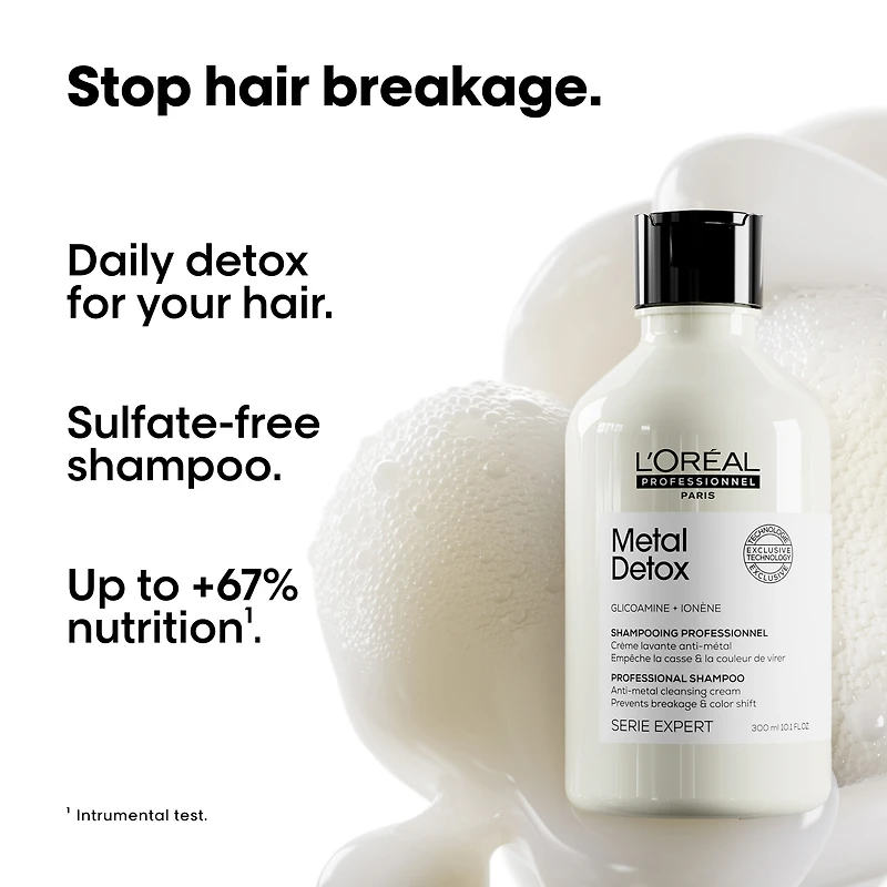 L'OREAL PROFESSIONNEL Metal Detox Sulfate-Free Shampoo for Damaged Hair & Breakage