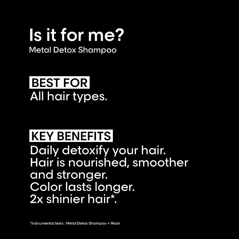 L'OREAL PROFESSIONNEL Metal Detox Sulfate-Free Shampoo for Damaged Hair & Breakage