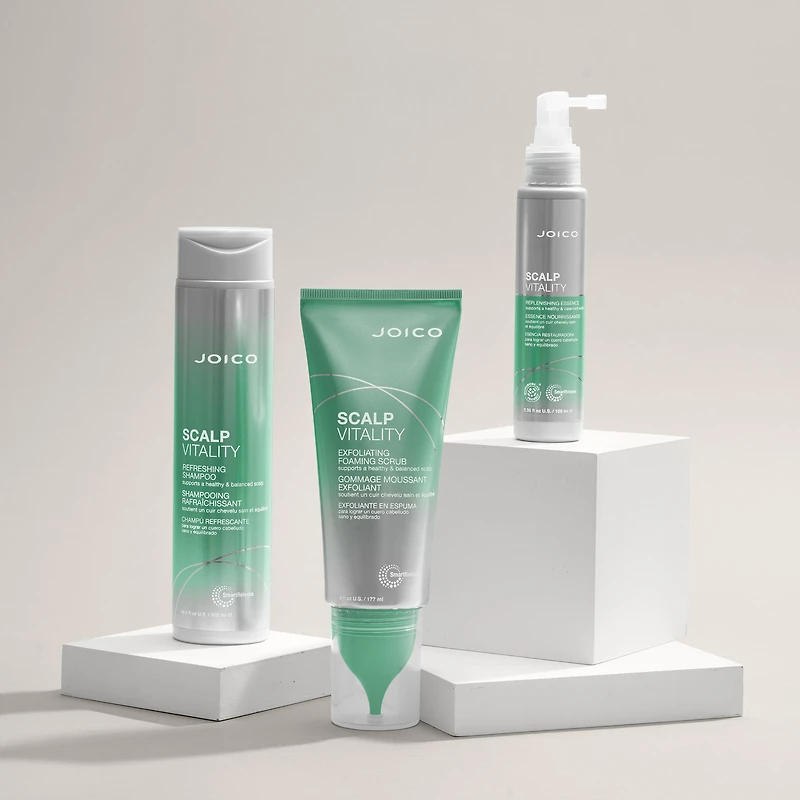 JOICO Scalp Vitality Exfoliating Foaming Scrub.