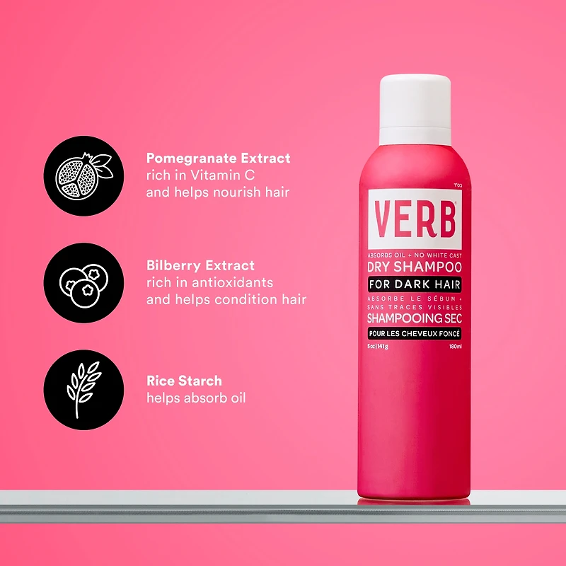 VERB Dry Shampoo Dark Tones Jumbo Size
