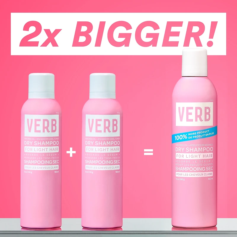 VERB Dry Shampoo Light Tones Jumbo Size