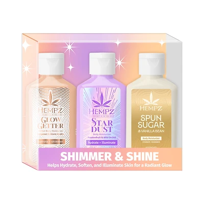 HEMPZ Holiday Shimmer & Shine Moisturizing Lotion Gift Set
