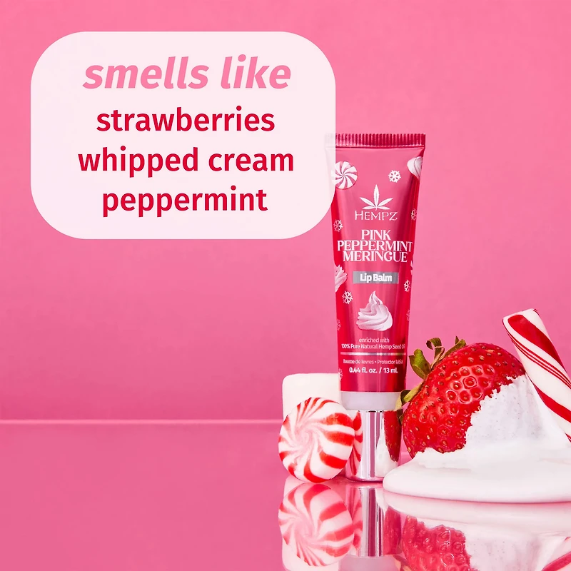 HEMPZ Limited Edition Pink Peppermint Meringue Lip Balm