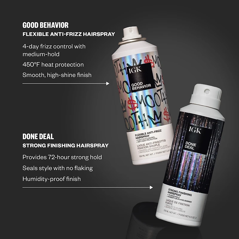 IGK Done Deal Strong Finishing Hairspray