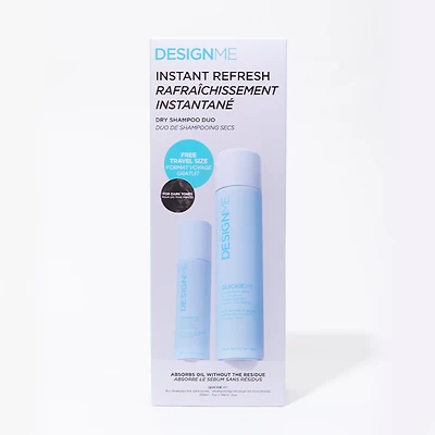 DESIGNME Quickie.Me Instant Refresh Dry Shampoo Duo - Dark Tones