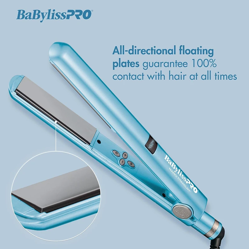 BABYLISSPRO Nano Titanium 1" I-Style Flat Iron