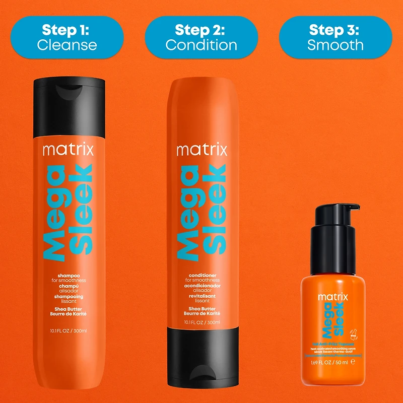 MATRIX Mega Sleek 96H Anti-Frizz Topcoat Serum