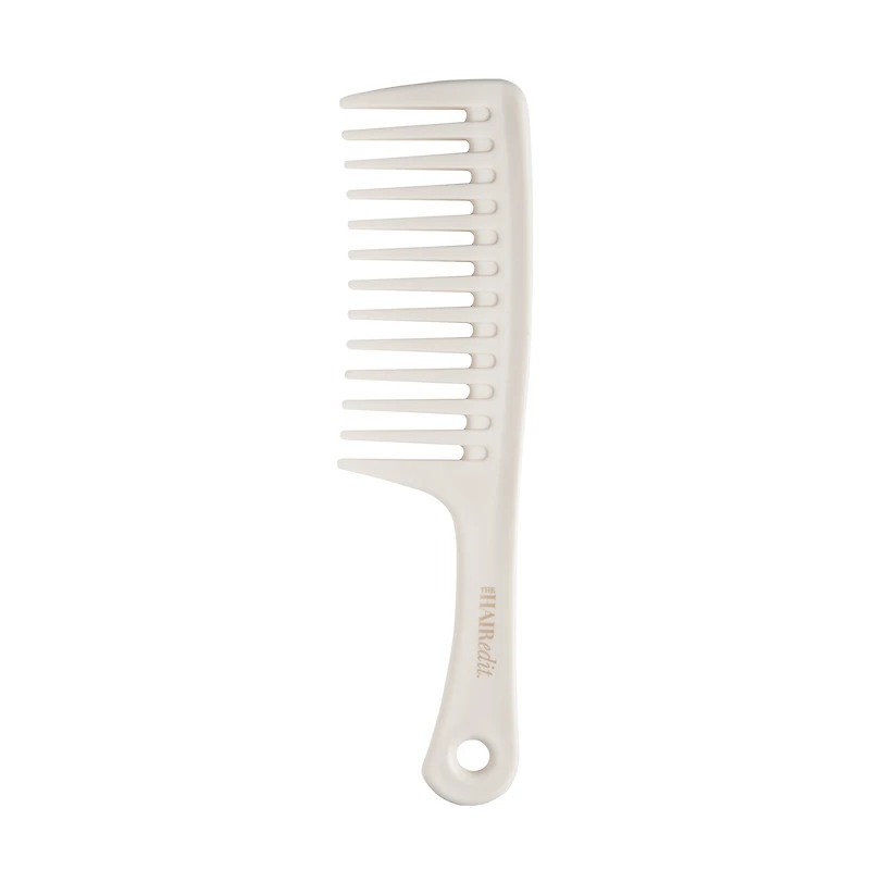 THE HAIR EDIT Tame & Condition Detangling Comb - Bone