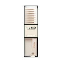 THE HAIR EDIT Tame & Condition Detangling Comb - Bone