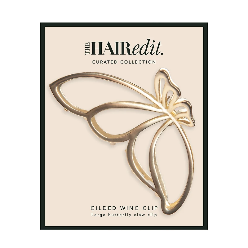 THE HAIR EDIT Gilded Wing Butterfly Claw Clip