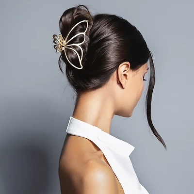 THE HAIR EDIT Gilded Wing Butterfly Claw Clip