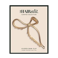THE HAIR EDIT Gilded Bow Claw Clip