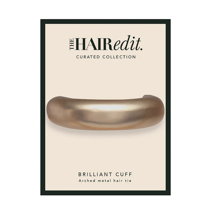 THE HAIR EDIT Brilliant Cuff Arched Metal Hair Tie