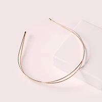 THE HAIR EDIT Carved Chaplet Embossed Metallic Headband