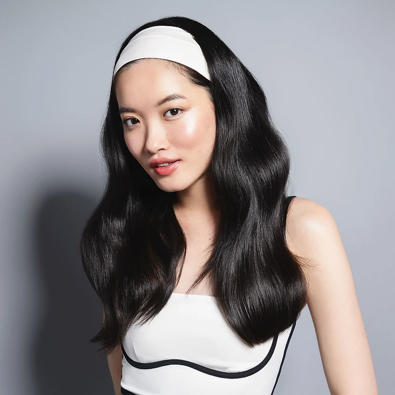 THE HAIR EDIT Lotus Band Soft Pleated Headband - Cream
