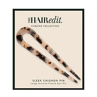 THE HAIR EDIT Sleek Chignon French Hair Pin - Tortoise