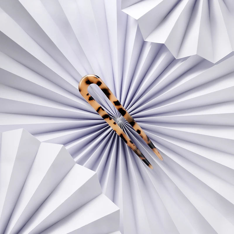 THE HAIR EDIT Sleek Chignon French Hair Pin - Tortoise