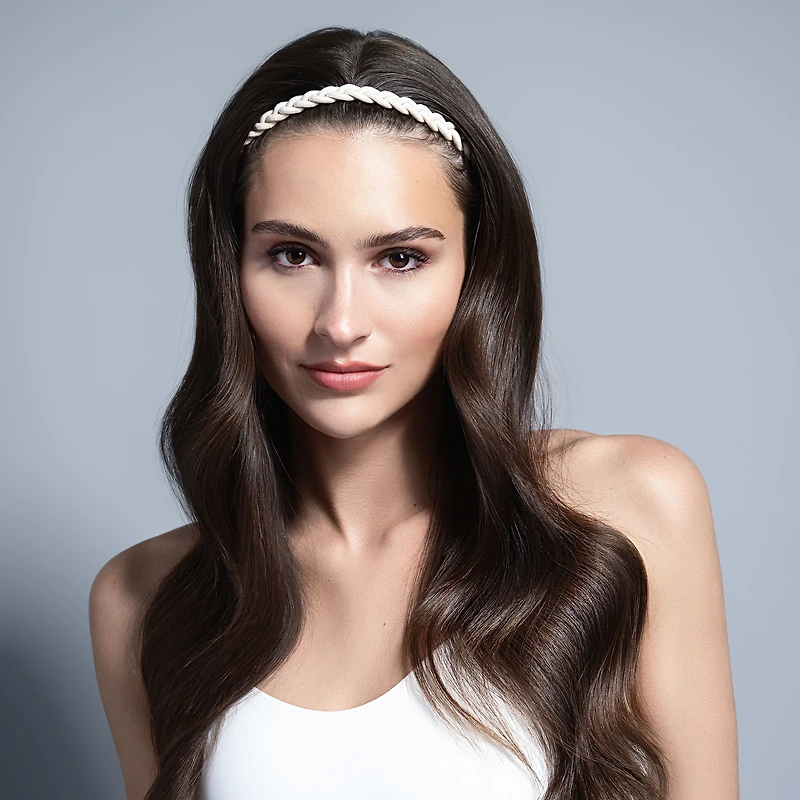 THE HAIR EDIT Salutation Bands Slim Braided Headband Set