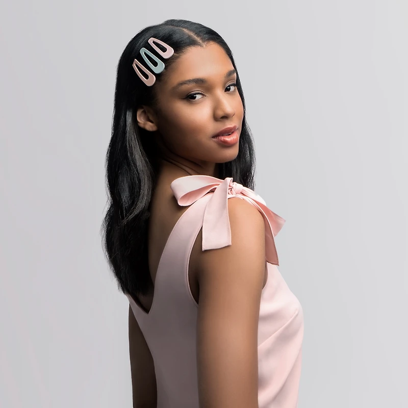 THE HAIR EDIT Snap Triangles Matte Hair Clips Set - Pastel