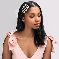 THE HAIR EDIT Snap Triangles Matte Hair Clips Set - Pastel