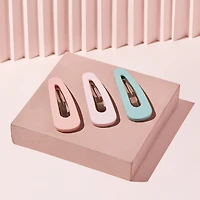 THE HAIR EDIT Snap Triangles Matte Hair Clips Set - Pastel