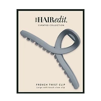 THE HAIR EDIT French Twist Claw Clip - Slate